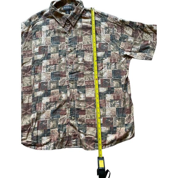 Woolrich Mens/teen Paprika Primitive Block Casual Button Down Size XL Natural - Picture 3 of 7